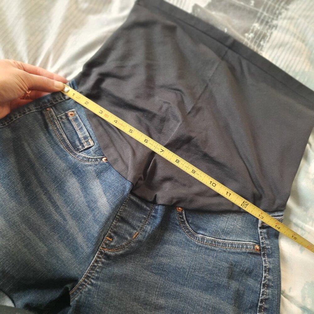 Levi Strauss Signature Gold Maternity Shortie Denim Shorts - Size S - Picture 13 of 16